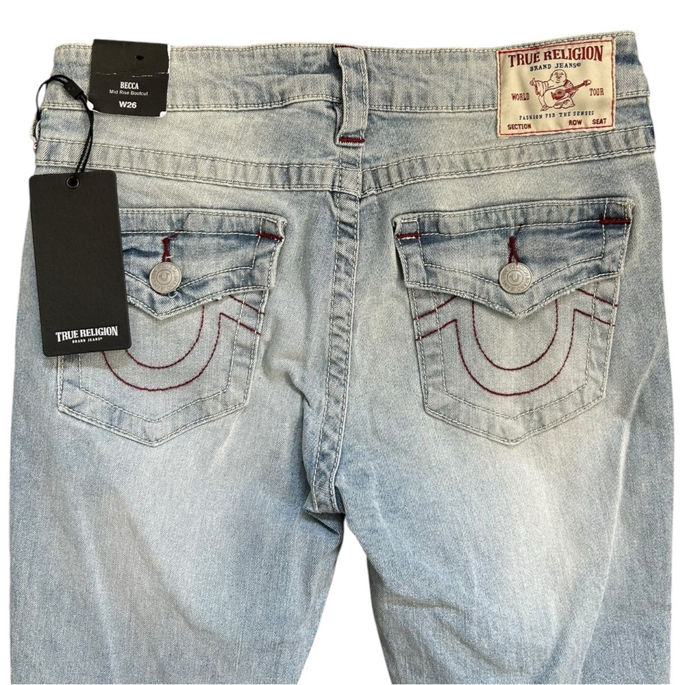 True Religion Light Blue Boot Cut Jeans - Picture 5 of 8